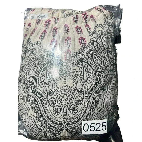 FORBIDDEN LOS ANGELES Maxi Skirt M Tiered Long Beaded Orange Pink Embellished - Picture 12 of 12